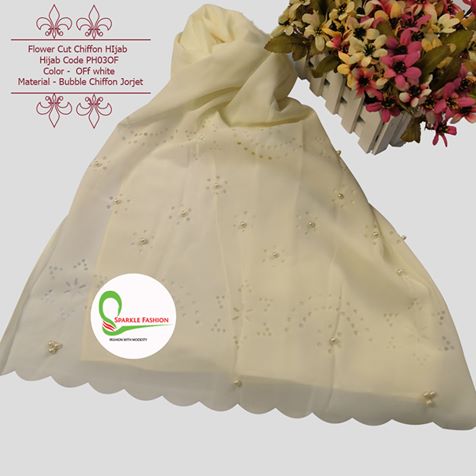 Bubble Chiffon Laser Cutting Hijab