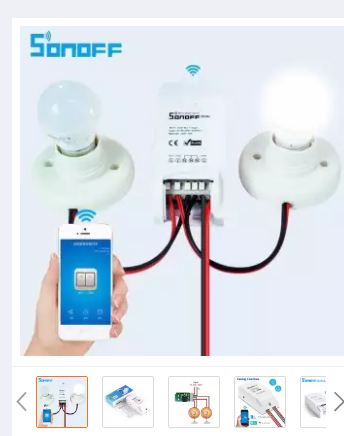 Sonoff Dual 2CH Wifi Smart Switch Home Remote Cont