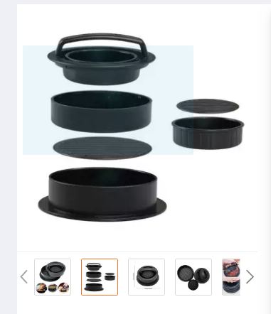 Stuffed Burger Press, 3-in-1 Hamburger Patty Maker
