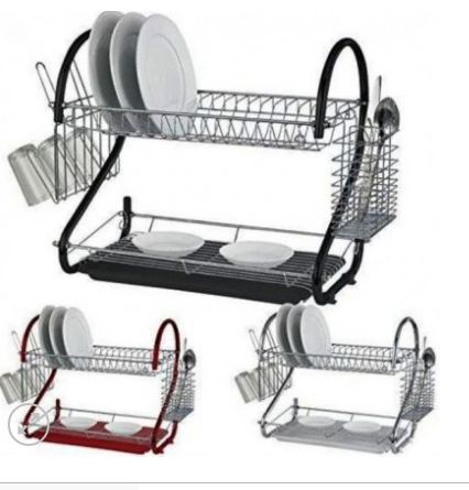 S Shape 2-Layer Dish Drainer