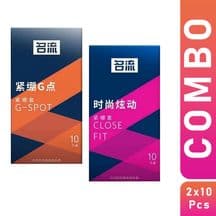 Celebrity G Spot + Celebrity Close Fit Condom Combo Pack