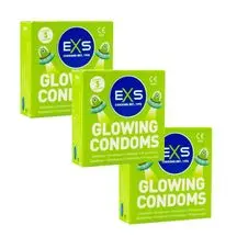EXS - Glow In The Dark Condom - Combo 3pcs pack