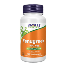 NOW Supplements, Fenugreek 500 mg, Herbal Supplement, 100 Veg Capsules