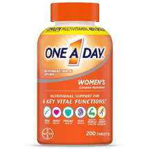 ONE A DAY Womens Complete Daily Multivitamin with Vitamin A, B , C, D, and E, Calcium and Magnesium, 200 Count
