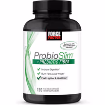 Force Factor ProbioSlim + Prebiotic Fiber Weight Loss Supplement for Women and Men 120 Count