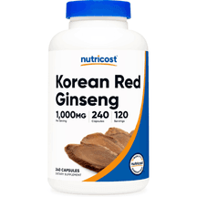 Nutricost Korean Ginseng 1000mg Serving, 240 Capsules