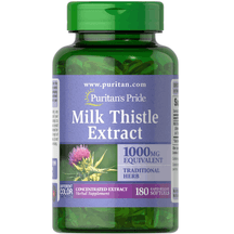Puritan's Pride Milk Thistle 1000 mg 4:1 Extract 180 Softgel