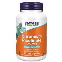 NOW Chromium Picolinate 200 mcg, Insulin Co-Factor*, 250 Veg Capsules